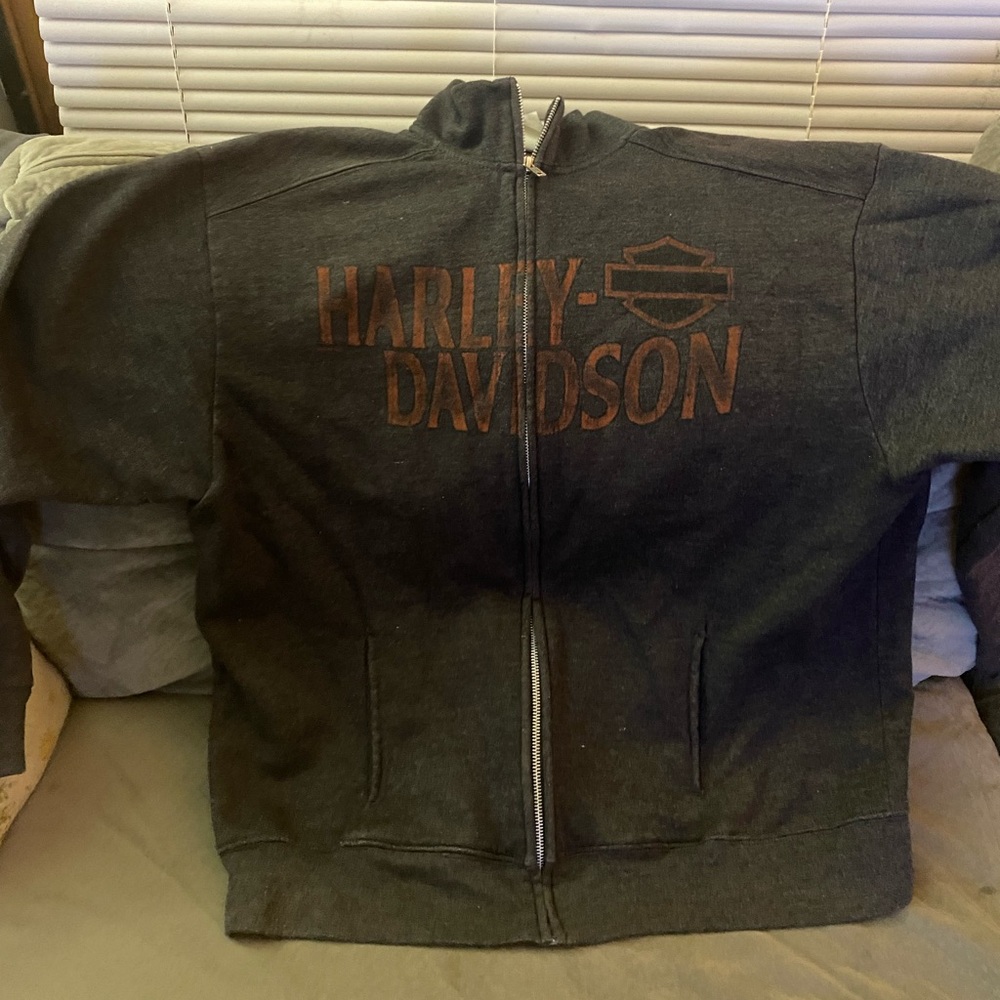 Harley Davison zipper sweatshirt Sz L Nag Head North Carolina